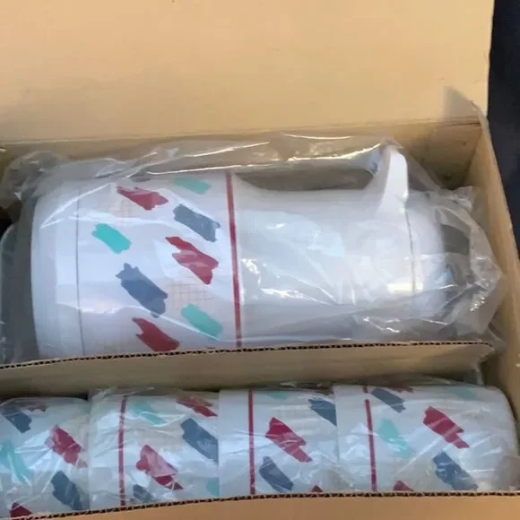 6PC THERMAL SERVING SET includes Thermos, 4 cups and serving tray RARE FIND - Picture 8 of 11